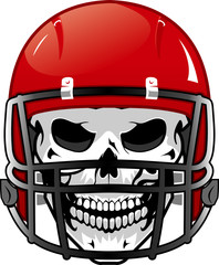 Football Helmet Skull