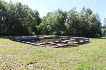 Site archéologique du Vernay ou du Vernai et ses vestiges romains dans le village de Saint Romain de Jalionas - France