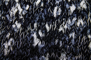 black and white handmade knitted fantasy pattern background