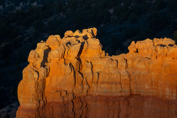 Beautiful sunset view of the Bryce Canyon National Park at Bryce Point