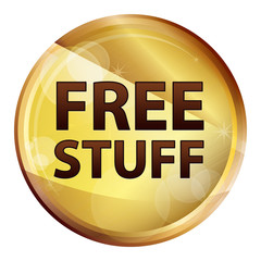 Free Stuff Abstract Brown Round Button