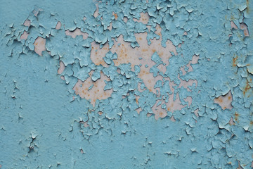 Old blue textures wall background. Perfect background with space.