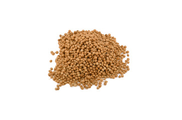 Coriander seeds isolated on white background