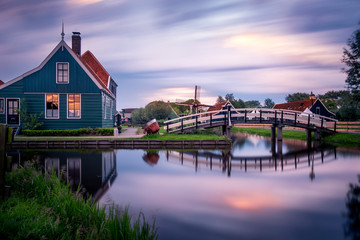Obraz premium Zaanse Schans near Zaandam, Amsterdam, Holland