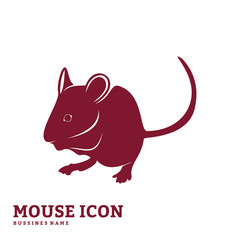 Mouse Design Vector. Silhouette of Mouse. Vector illustration