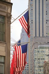 US Flag in the Streets – New York – USA