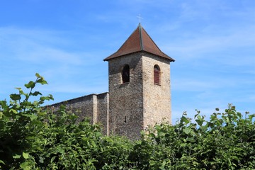 Fototapeta na wymiar Eglise du village de Saint Romain de Jalionas - Département de l'Isère - France - Juin 2019