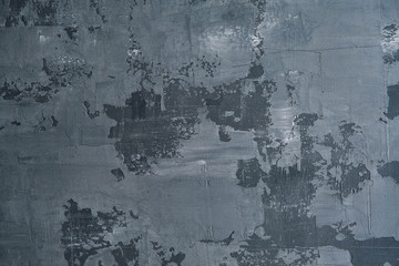 Naklejka premium Gray concrete wall. Texture, background loft. Copy space