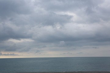 Obraz premium sky clouds blue white nature weather