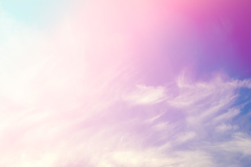 A soft cloud background with gradient pastel colors
