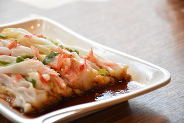 rice roll with shrimp