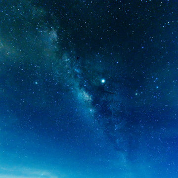 Noise,Milky way galaxy with stars and space in the universe background at thailand