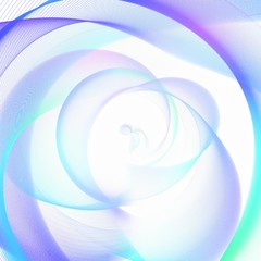 カラフルな光の線の渦