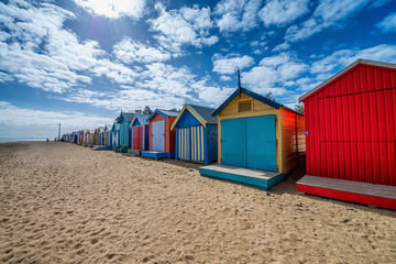 Brighton Beach - Colorfoul Bathing Boxes - Melbourne