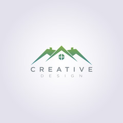 House Roof Vector Illustration Design Clipart Symbol Logo Template