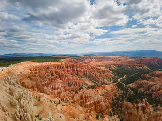 Morning view of the famous Bryce Canyon National Park from Inspiration Point