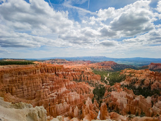 Morning view of the famous Bryce Canyon National Park from Inspiration Point