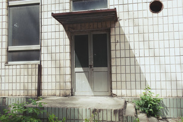 Old building in Pripyat city, Chernobyl Exclusion Zone, Ukraine