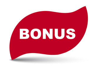 red vector banner bonus