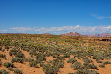 Beautiful landscape around the famous Horseshoe Bend