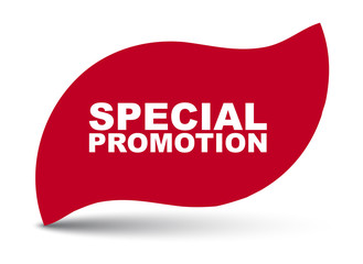red vector banner special promotion