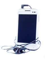 Cellular phone with headphones