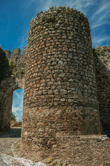 Naklejka premium Towers beside the doorway of Evoramonte