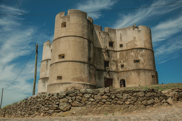 Fototapeta na wymiar Castle made in the Manueline style at Evoramonte