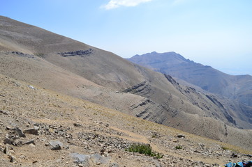Iran. On the way to the top of the mountain Tochal.