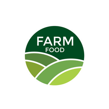 logo farm food Design icon.