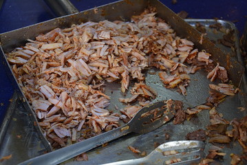 Grilled meat cuts Shawarma- popular Middle Eastern snack