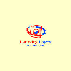 Laundry Logo  vector template. eps 10
