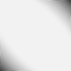 Comic halftone background. Retro dotted template for labels. White and black geometric gradient for pop art designs. 