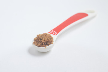 Measuring Tea spoon with Brown sugar