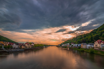 Heidelberg zum Sonnenuntergang