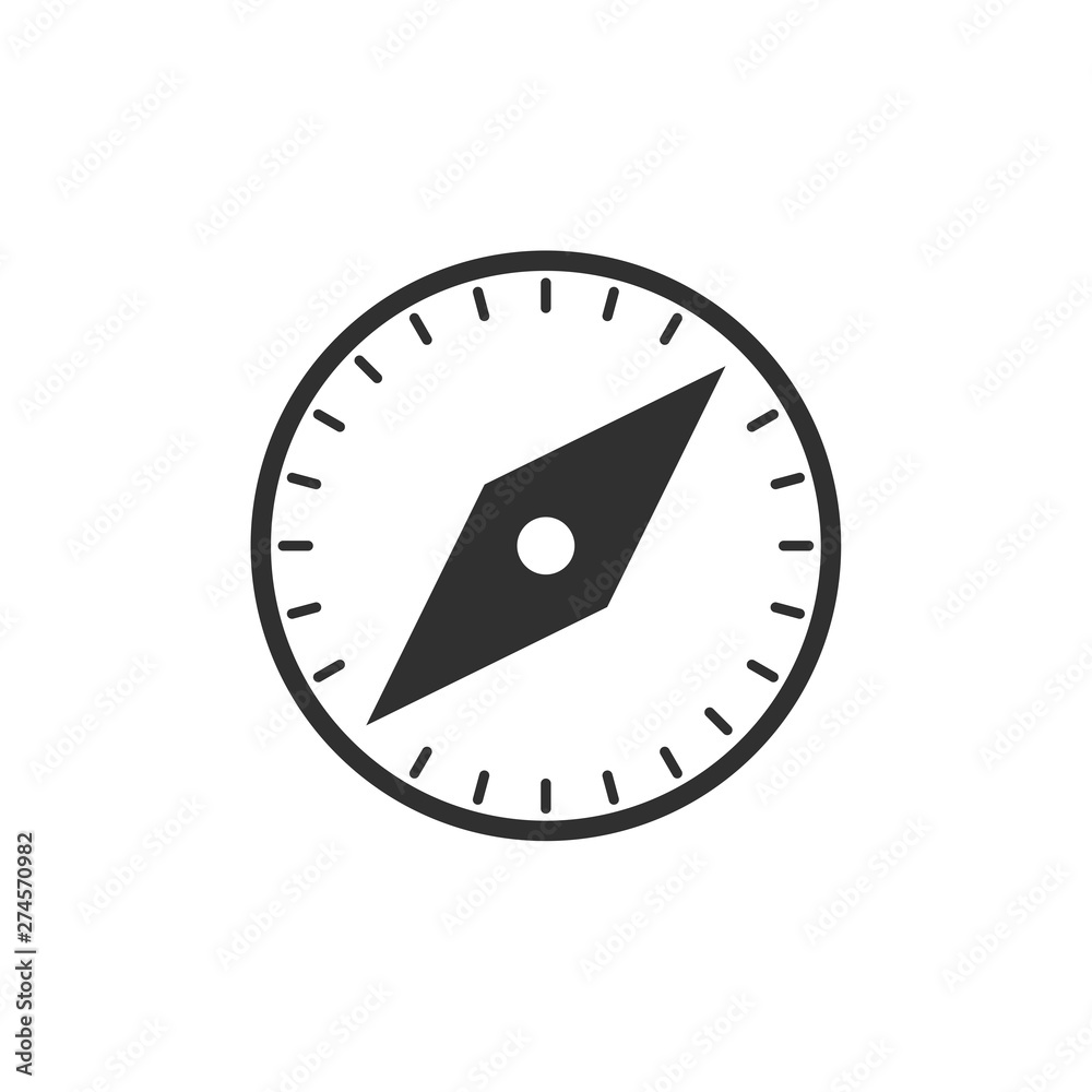Poster compass icon template black color editable. compass symbol flat vector sign isolated on white backgr