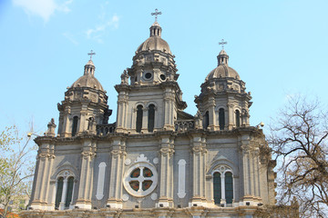 Fototapeta na wymiar St. Joseph’s Church in Wangfujing, Beijing, China
