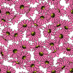 Illustration pattern of the flower