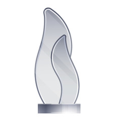 Glass Transparent Trophy