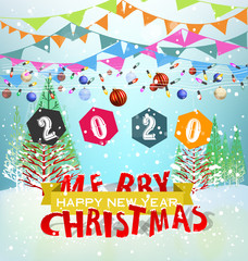 Happy New Year 2020, merry christmas. Happy Chinese New Year 2020 year of the rat