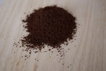 Coffee ground powder