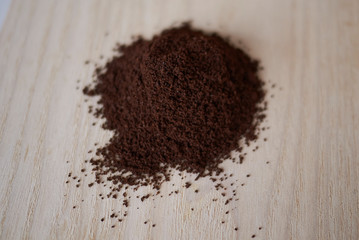 Coffee ground powder