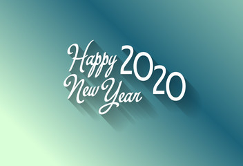 Naklejka na ściany i meble Happy New Year 2020, merry christmas. Happy Chinese New Year 2020 year of the rat
