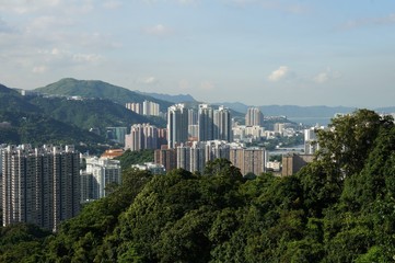 view of hong kong city
