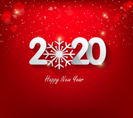 Happy New Year 2020, merry christmas. Happy Chinese New Year 2020 year of the rat