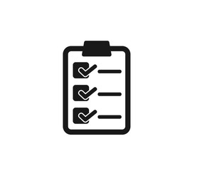 checklist or task icon stock vector icon,To-do list icon line symbol,Checklist flat icon