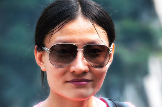 Chinese woman closeup