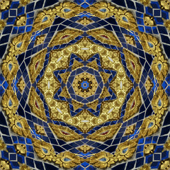 Creative for background.Floral fantasy style ornament.For fabric, print, carpet ornaments Persian relief. Finish stained glass in the Oriental style. Art graphics