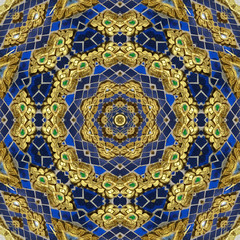Creative for background.Floral fantasy style ornament.For fabric, print, carpet ornaments Persian relief. Finish stained glass in the Oriental style. Art graphics