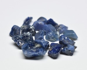Blue Sapphire raw gemstones